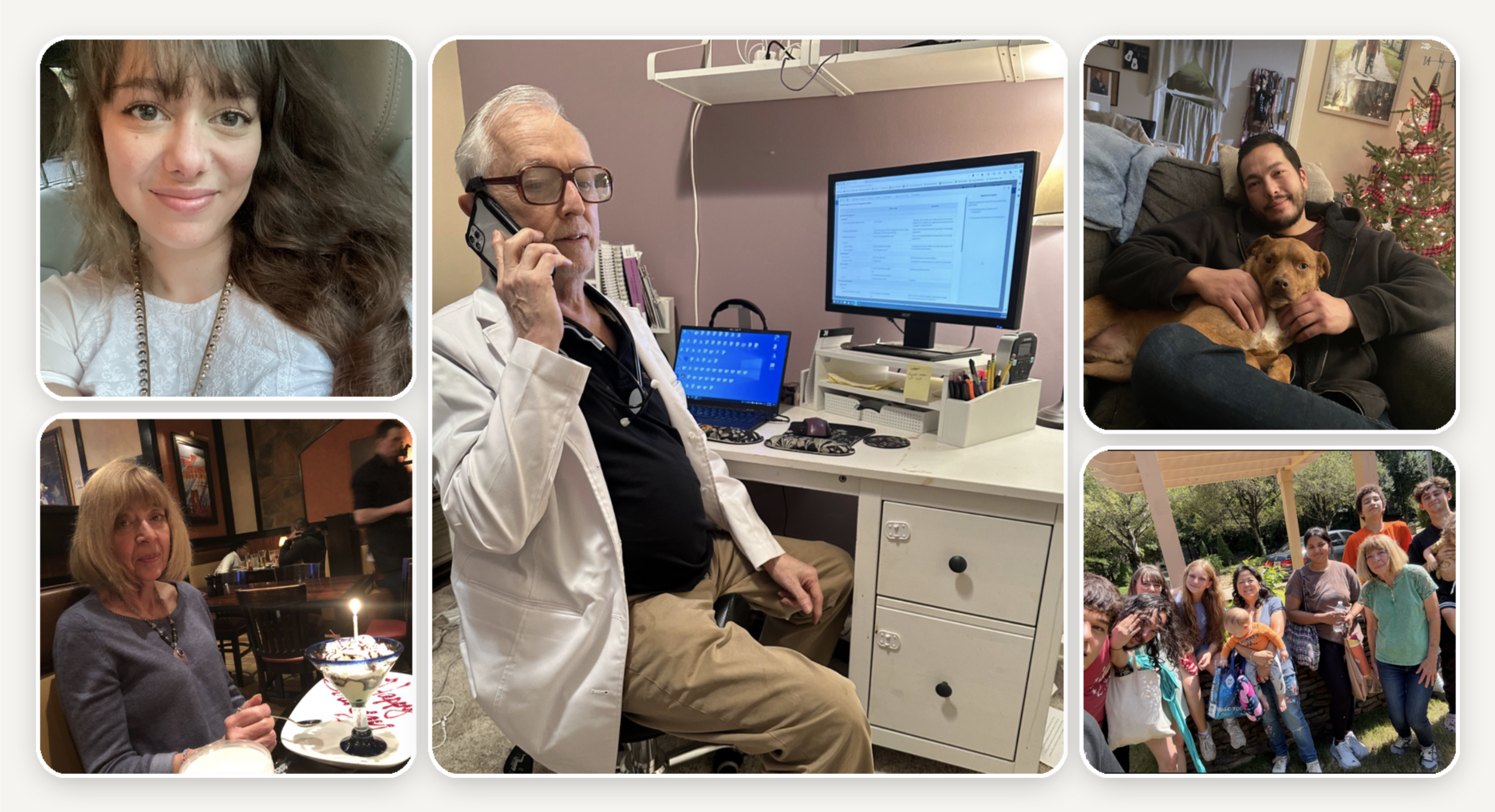 Photo collage of the family behind My ESA MD